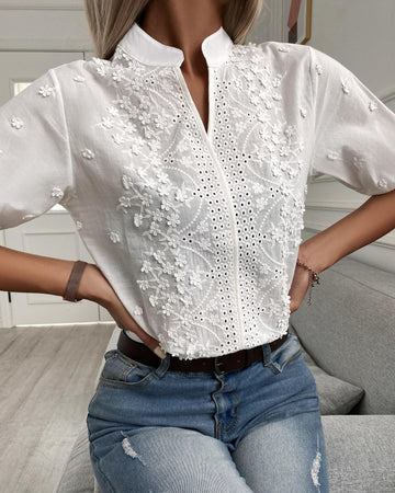 Abby - Elegante Bluse mit weiten Ärmeln für Frauen