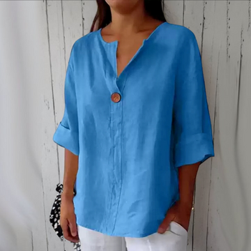 Arabella - Damenbluse mit lockerem Schnitt und V-Ausschnitt