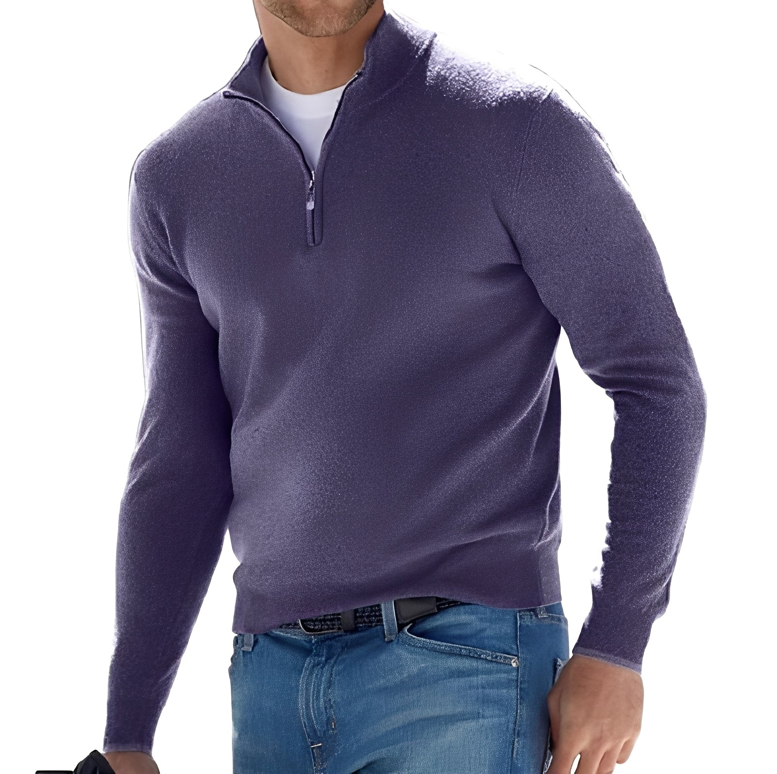Eliott – Herrenpullover mit Reißverschluss und modernem Design