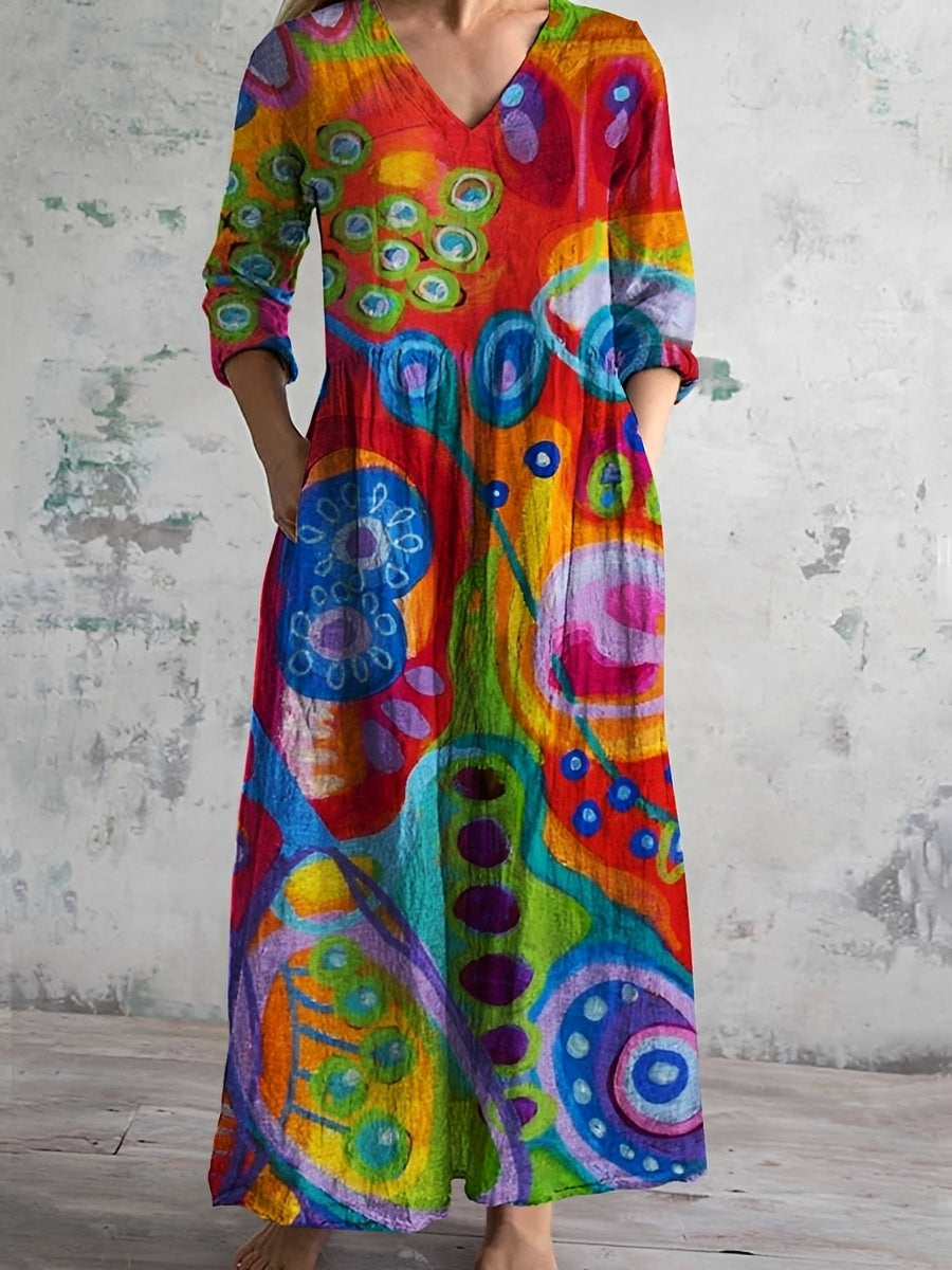 Eleanor - Fließendes Damen-Blumenkleid