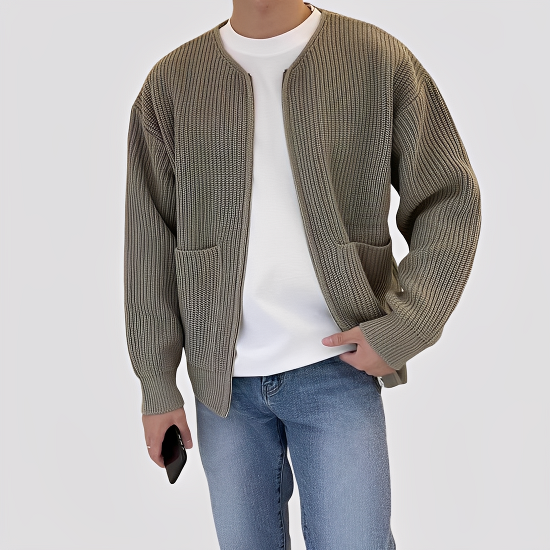 Declan - Stylische Herren-Strickjacke