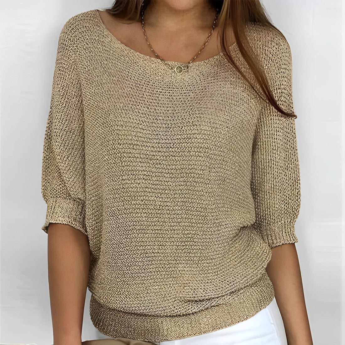 Leonie – Elegantes Halfter-Pullover-Shirt