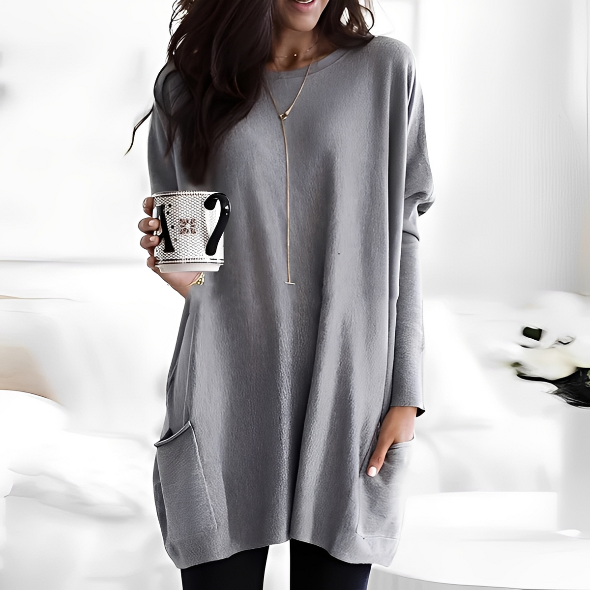 Diane - Bequemer Langarm-Pullover