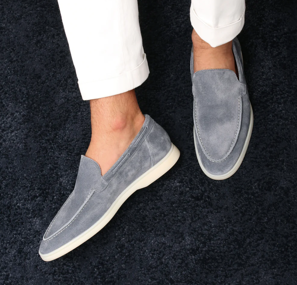 Lorenzo - Klassische Wildleder-Loafer für Herren