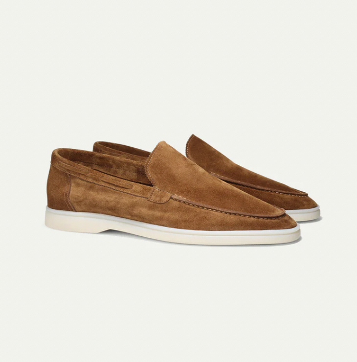 Lorenzo - Klassische Wildleder-Loafer für Herren