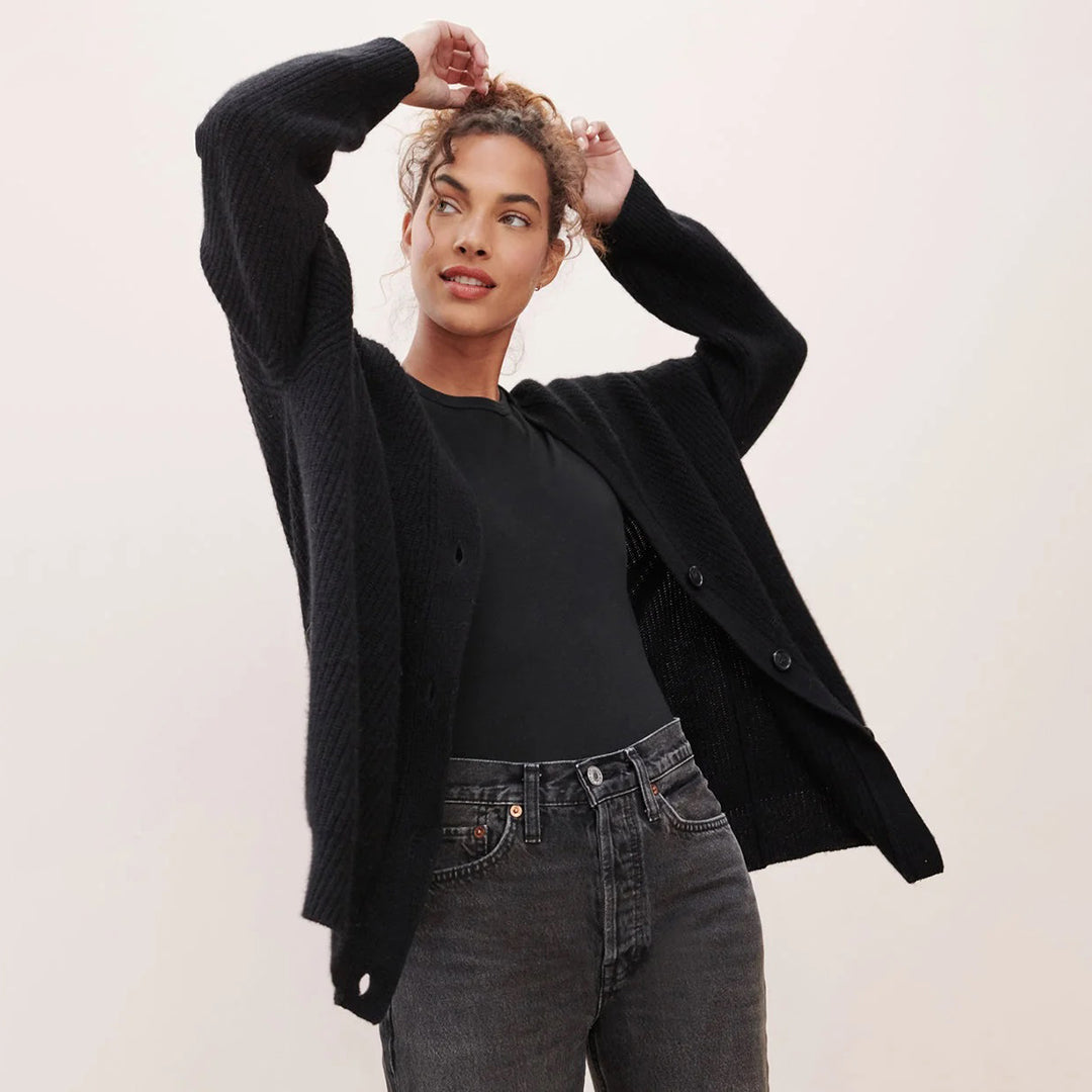 Leah – Überlanger Cardigan