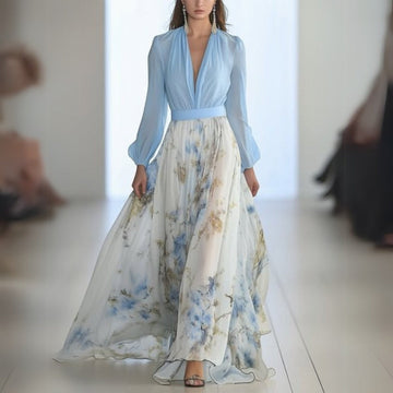 Dahlia - Blumiges Maxikleid Frühlingsflüstern