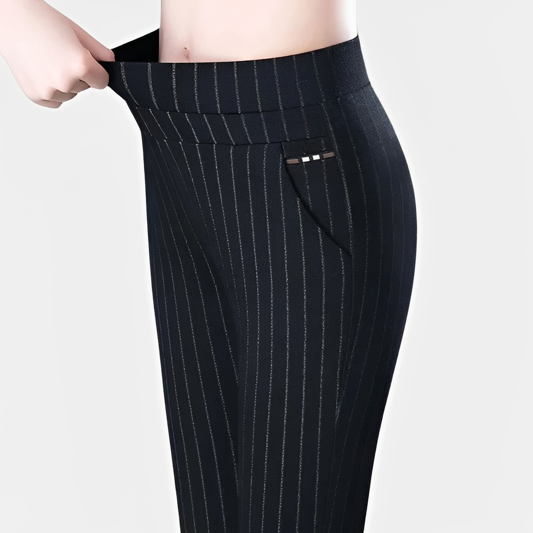 Dianne - Damenhose mit elastischem Bund und hoher Taille