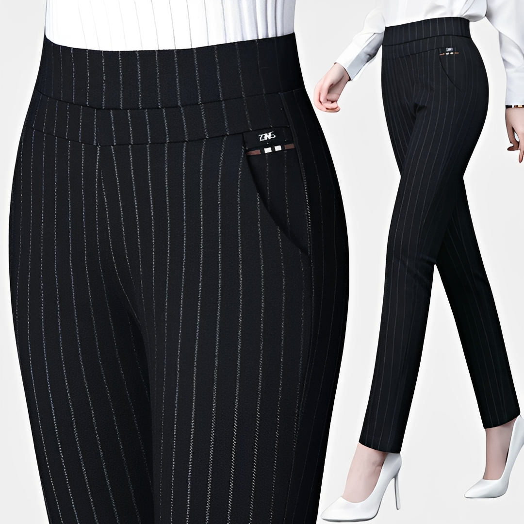 Dianne - Damenhose mit elastischem Bund und hoher Taille