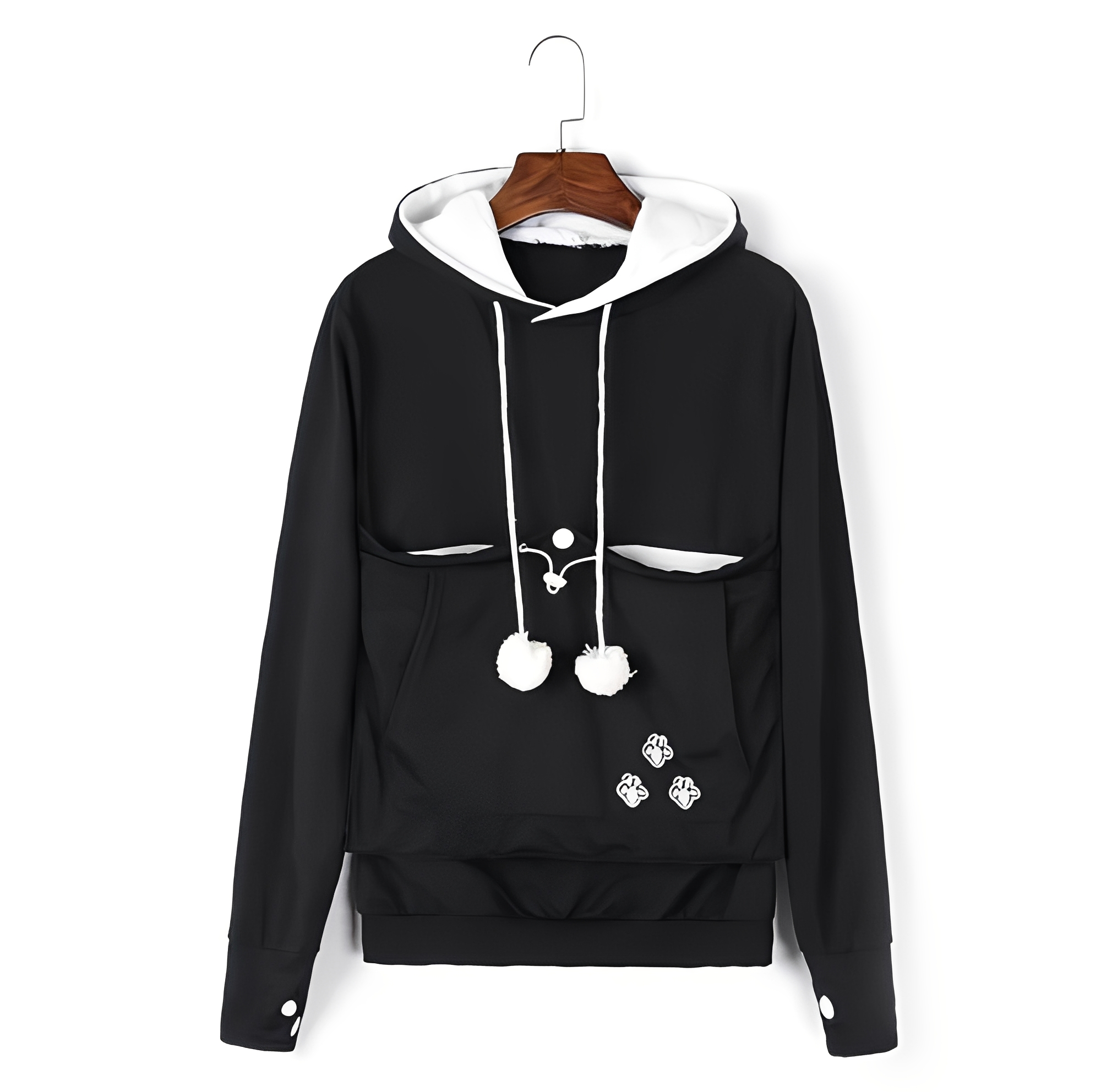 Cassandre - Modischer, warmer Pullover mit großer Tasche für Damen
