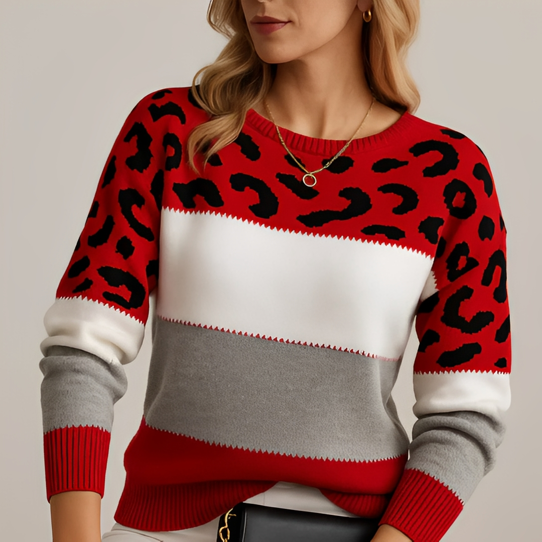 Raphaëlle - Modischer schicker Pullover mit Mustern für Damen