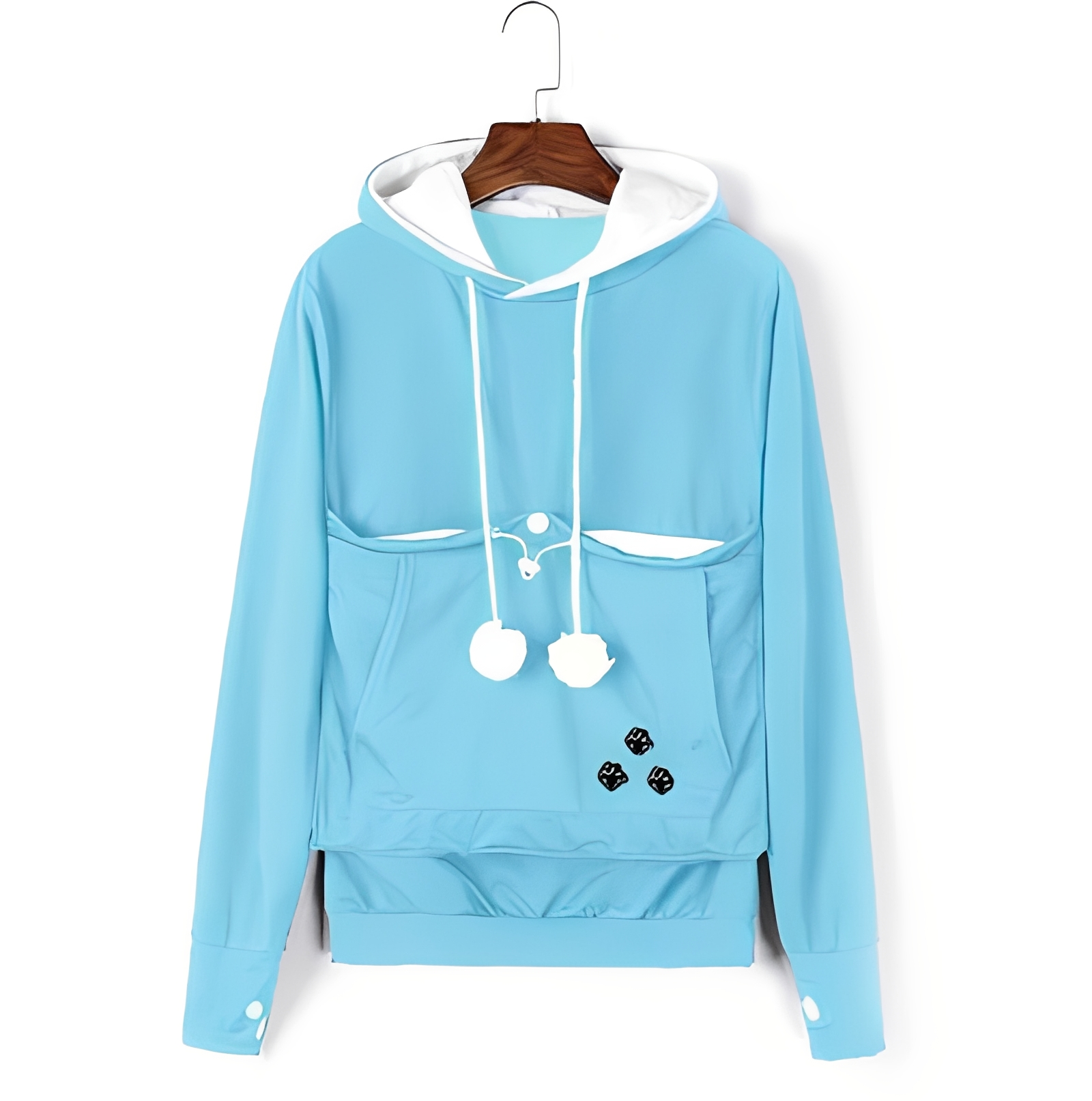 Cassandre - Modischer, warmer Pullover mit großer Tasche für Damen