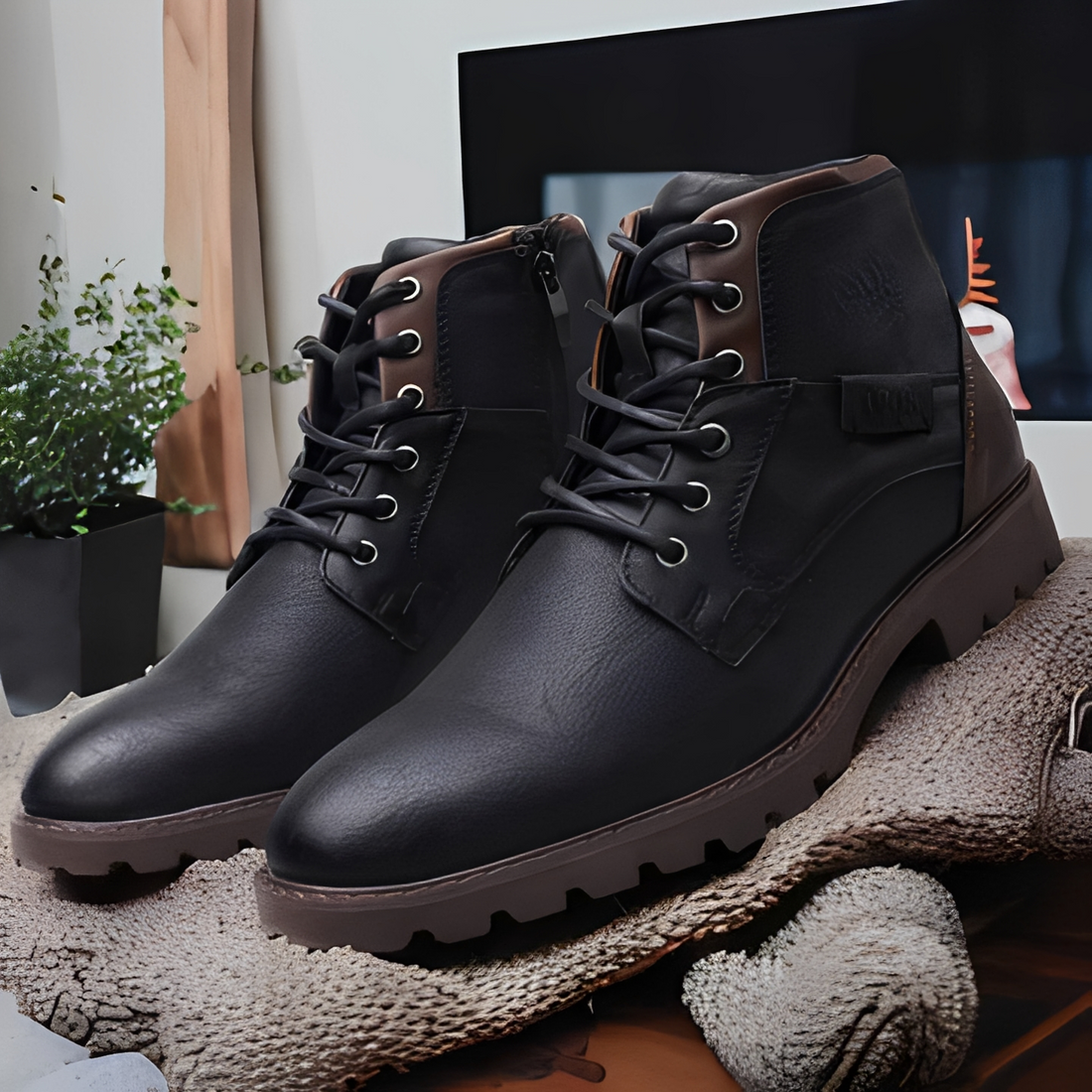Kenji - Winterlederstiefel für Herren