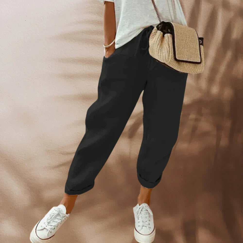 Julia - elegante Leinenhosen