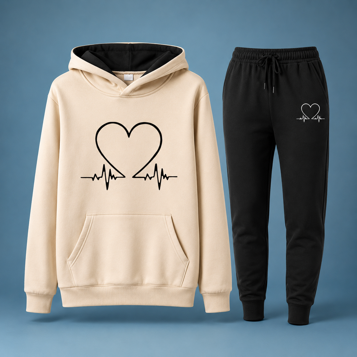 Adélien - Elegantes Set aus Kapuzenpullover und Hose für Damen