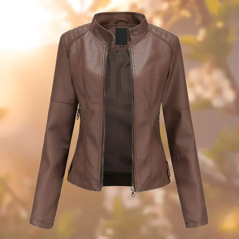 Hallec – Damen-Lederjacke