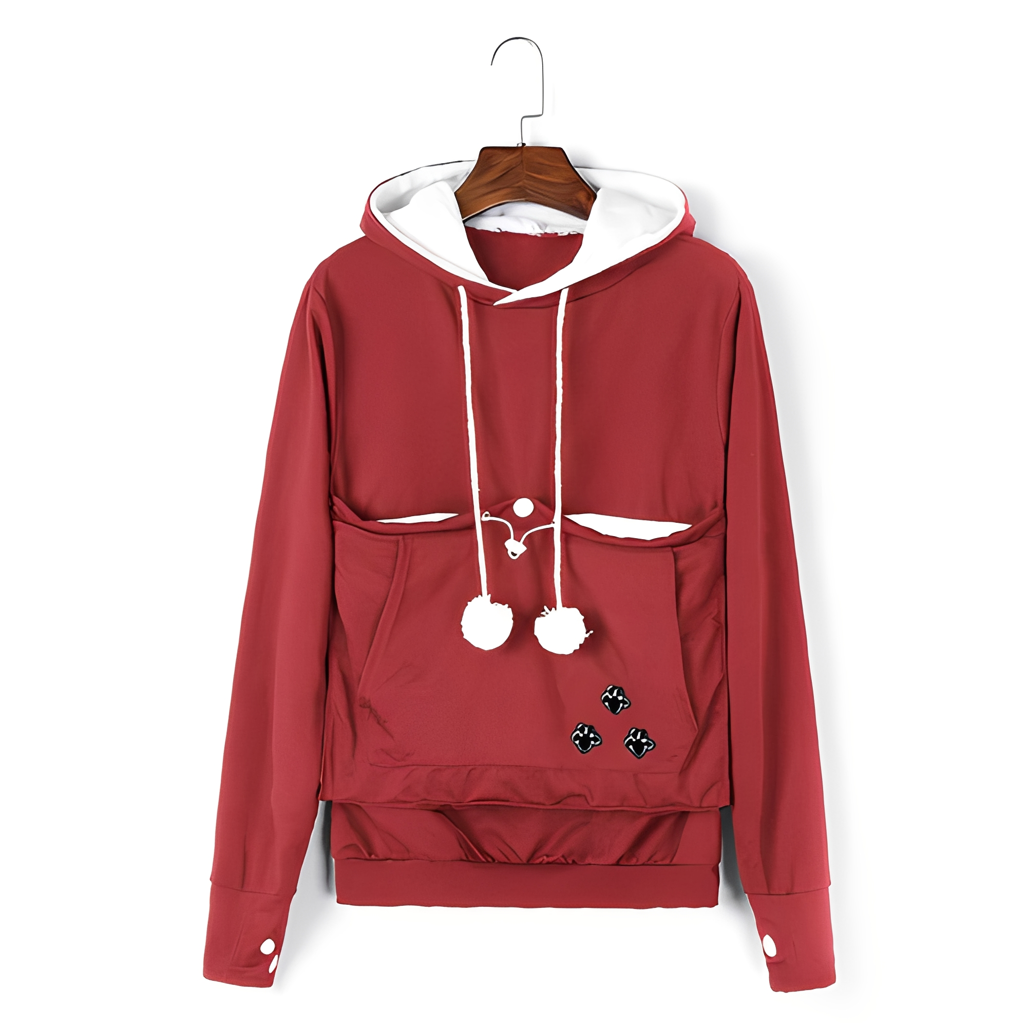 Cassandre - Modischer, warmer Pullover mit großer Tasche für Damen
