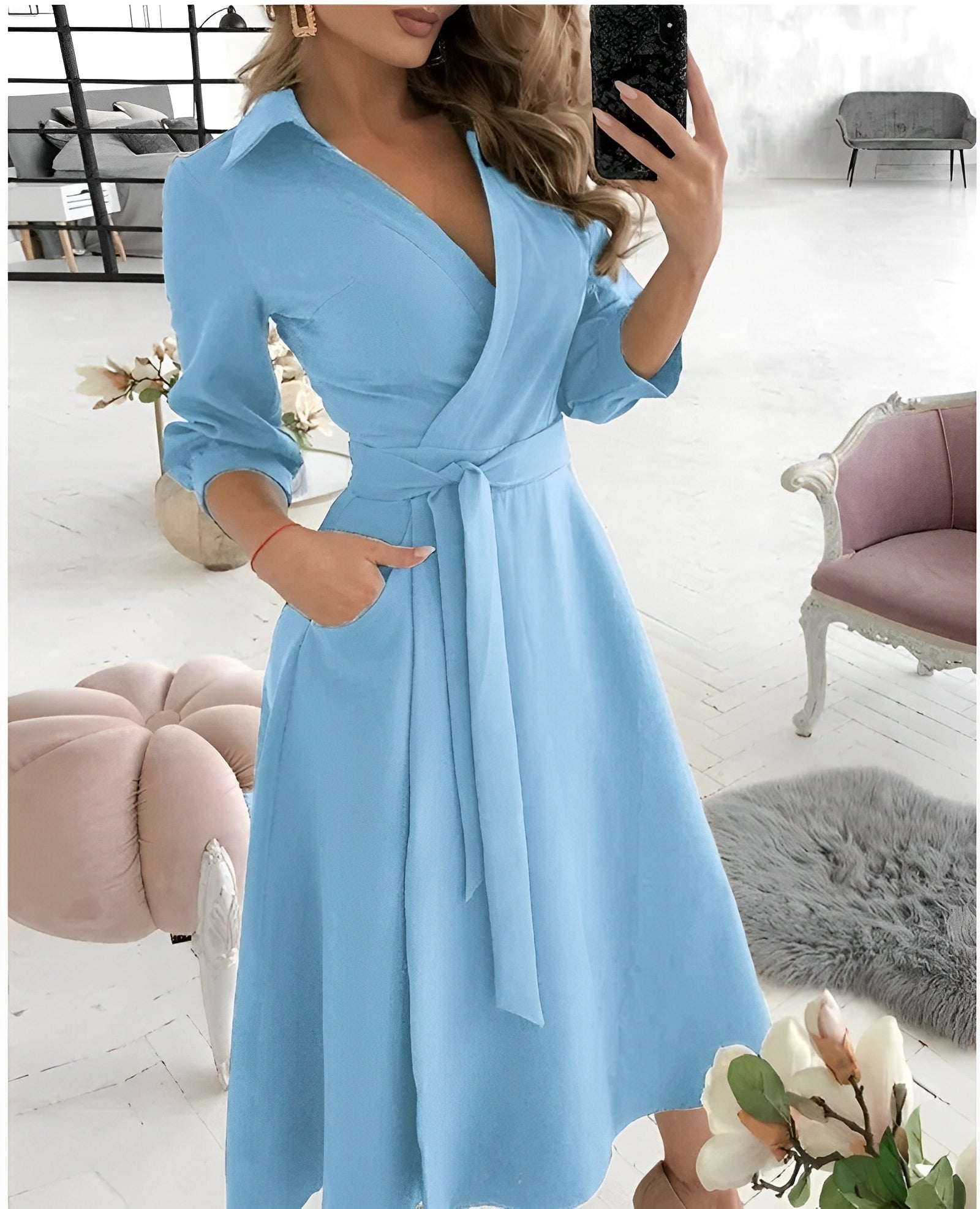Cyrilla - Elegantes Wickelkleid für besondere Gelegenheiten