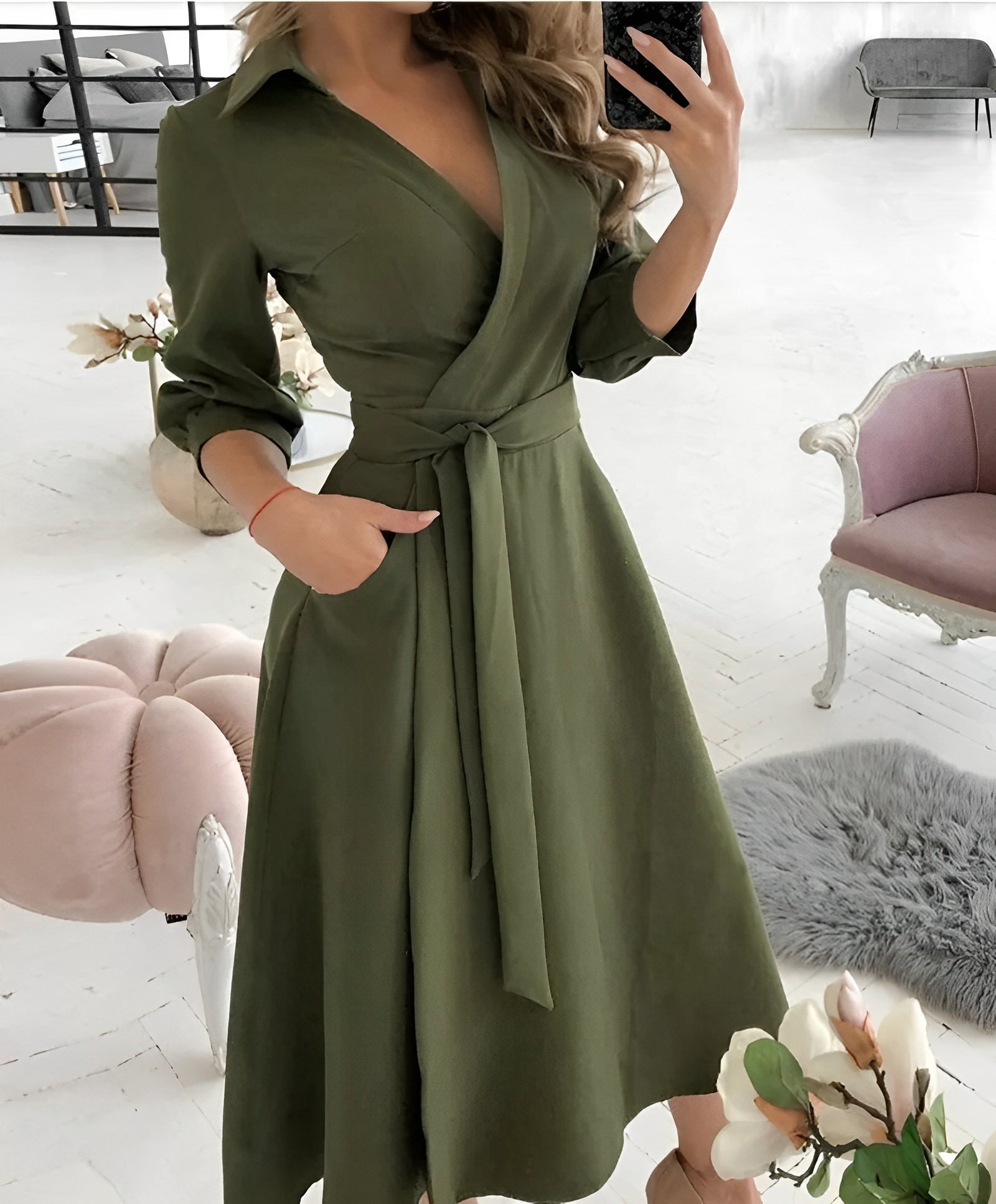 Cyrilla - Elegantes Wickelkleid für besondere Gelegenheiten