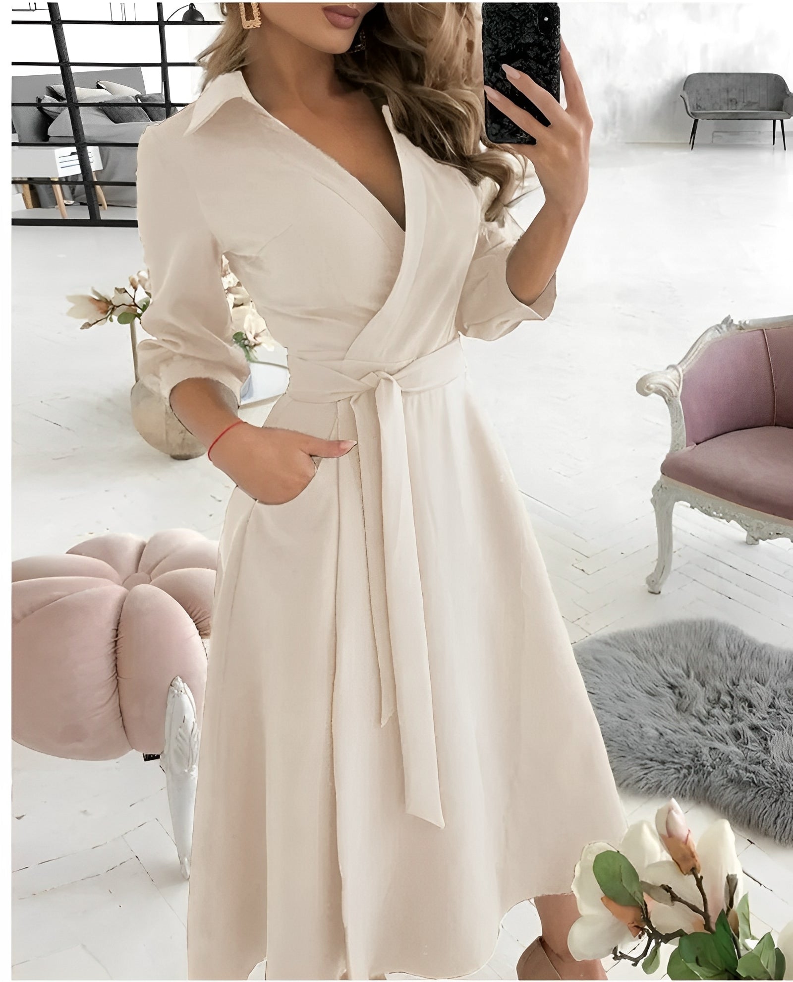 Cyrilla - Elegantes Wickelkleid für besondere Gelegenheiten