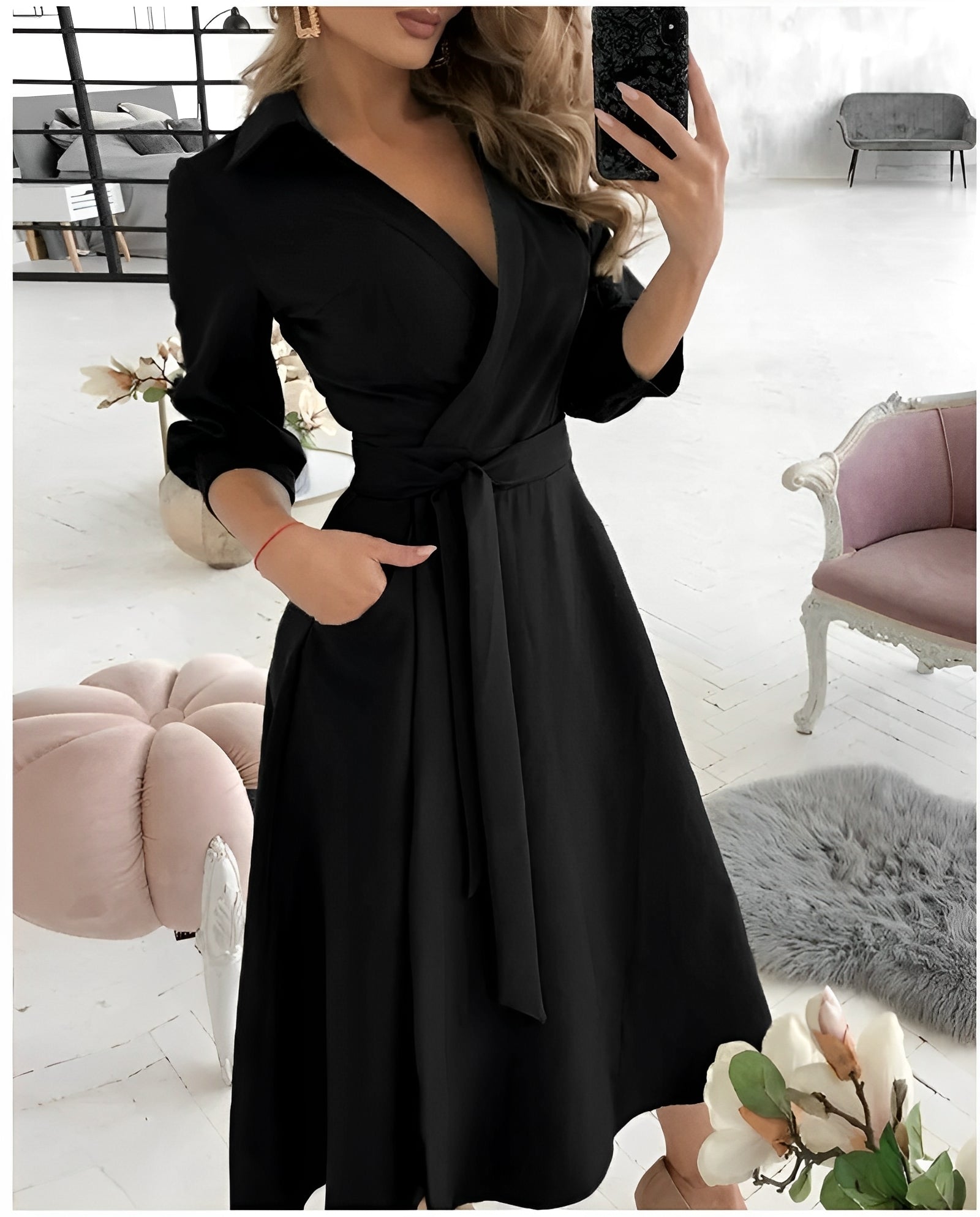 Cyrilla - Elegantes Wickelkleid für besondere Gelegenheiten