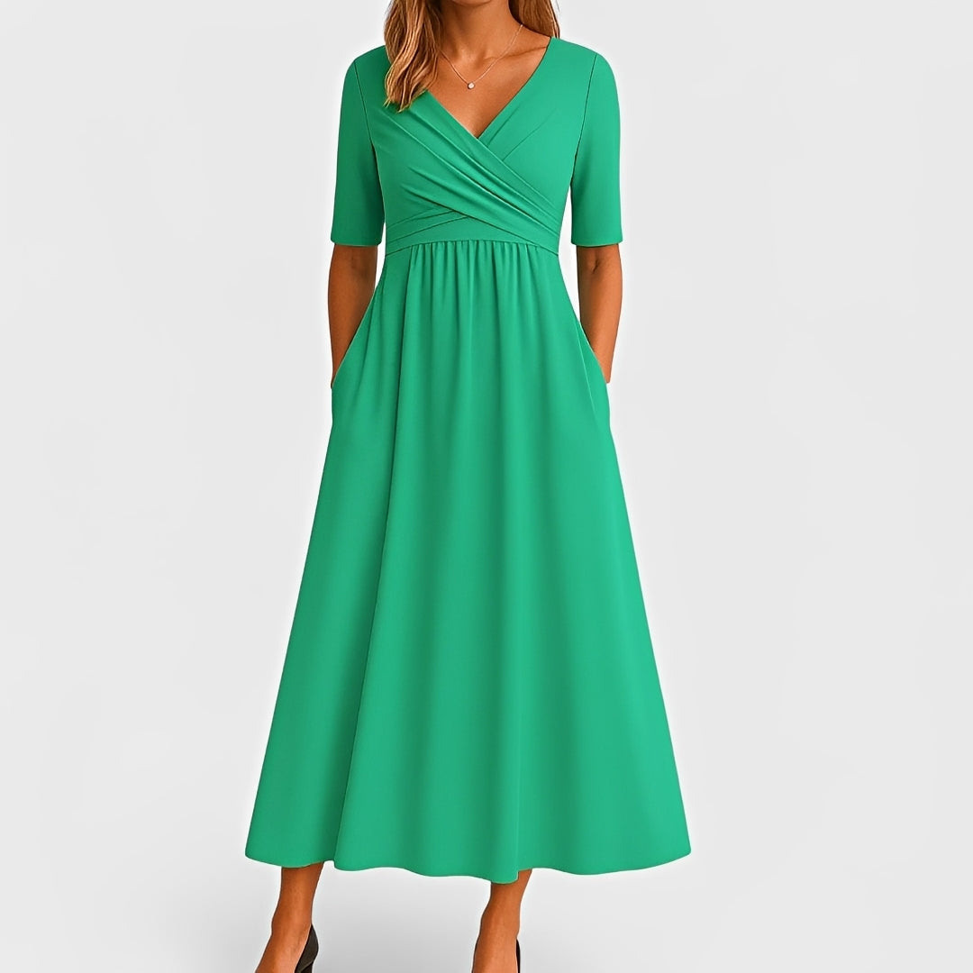 Piper - Kurzärmliges Midikleid