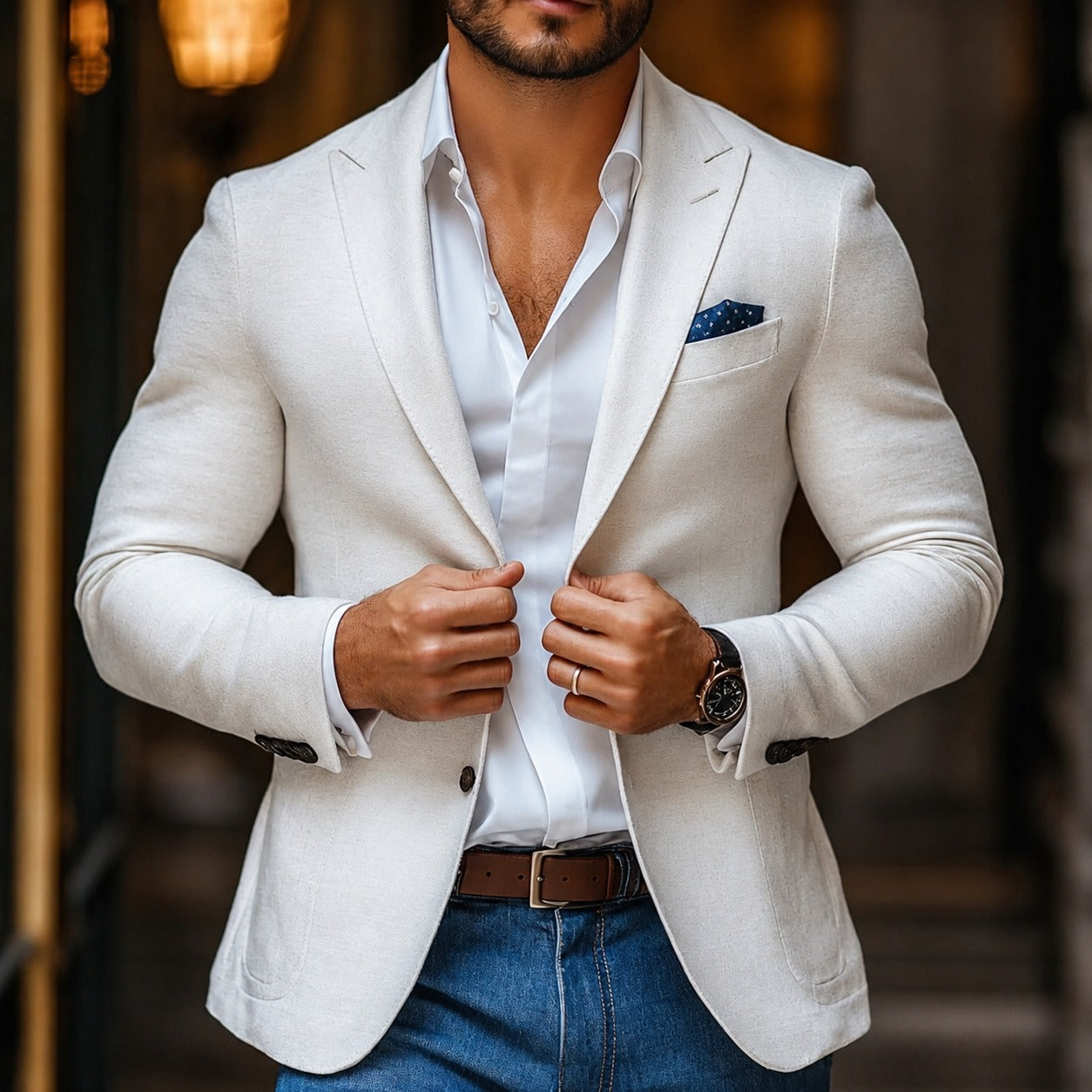 Loui - Schicker Blazer mit Revers und zwei Knöpfen