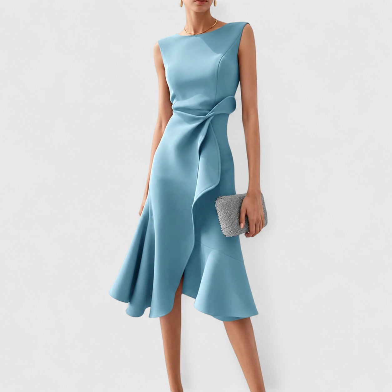 Stella - Stilvolles ärmelloses Midikleid