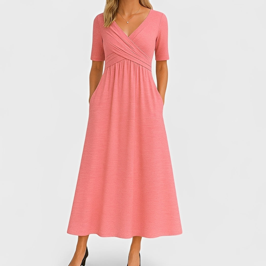 Piper - Kurzärmliges Midikleid
