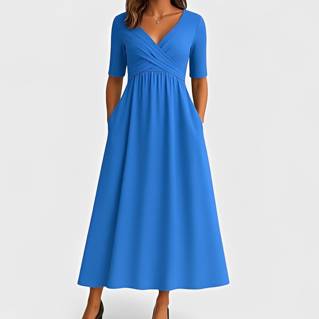 Piper - Kurzärmliges Midikleid