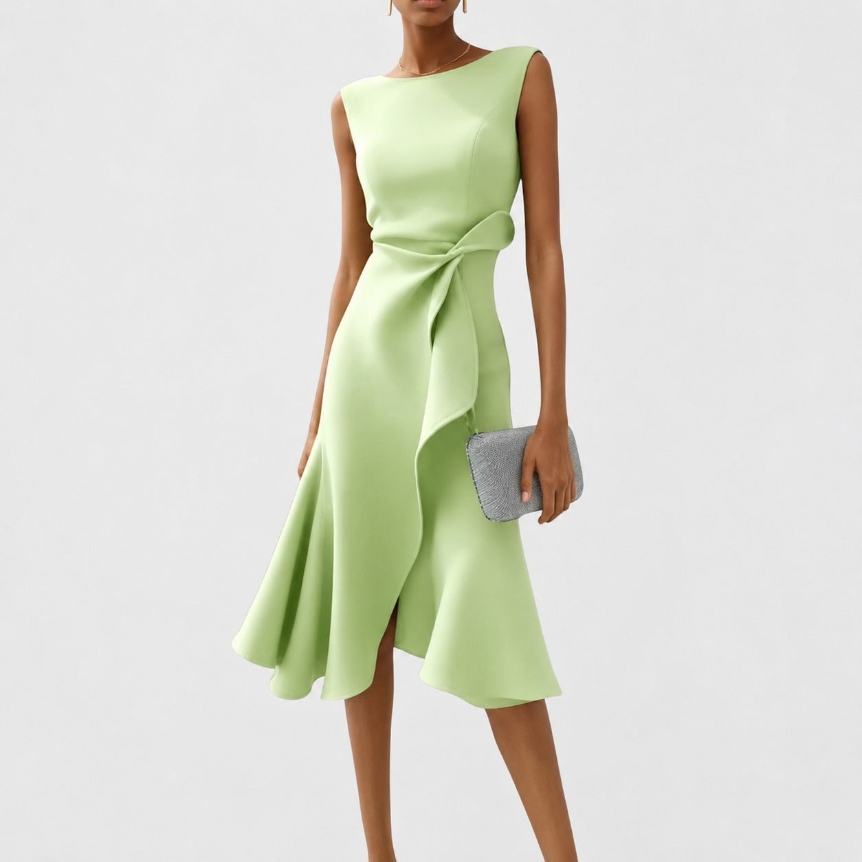 Stella - Stilvolles ärmelloses Midikleid