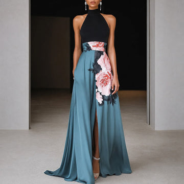 Annie - Ärmelloses florales Maxikleid