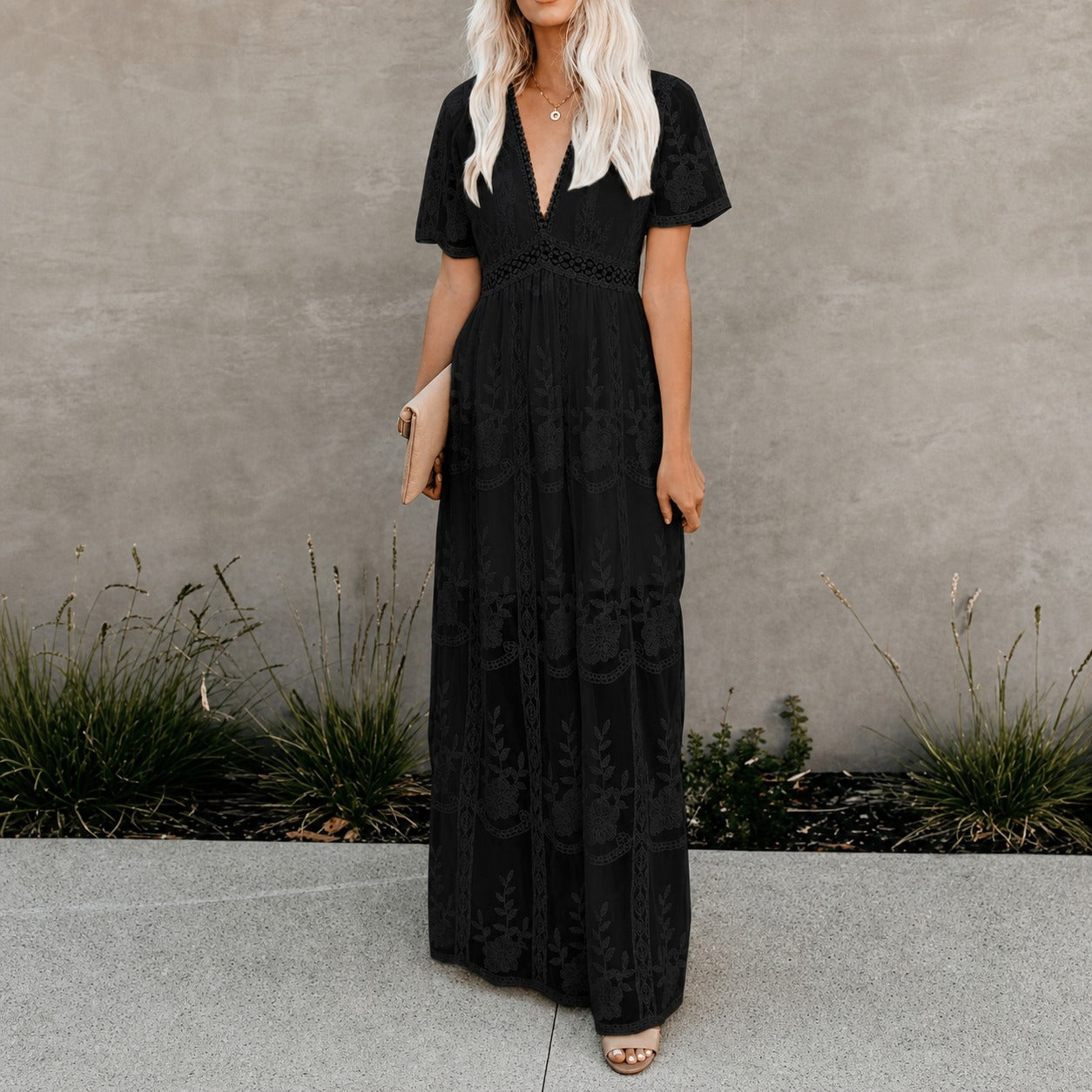Alison - Elegantes Maxikleid aus leichtem Material