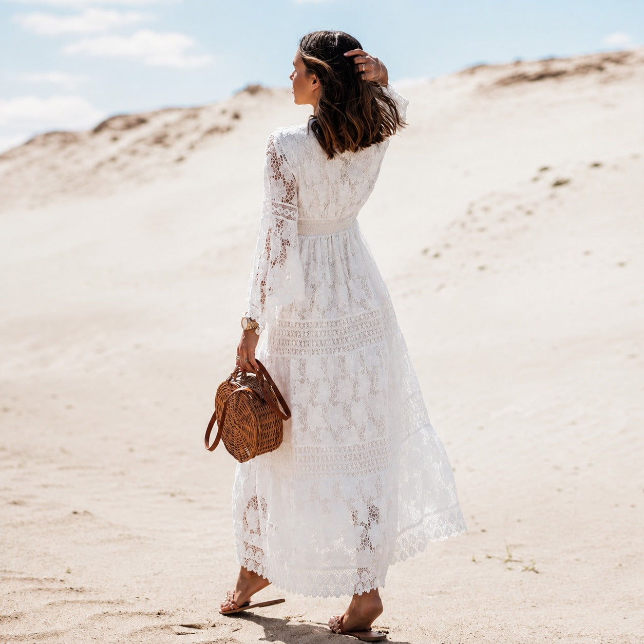 Betty - Stilvolles, leichtes Boho-Maxikleid
