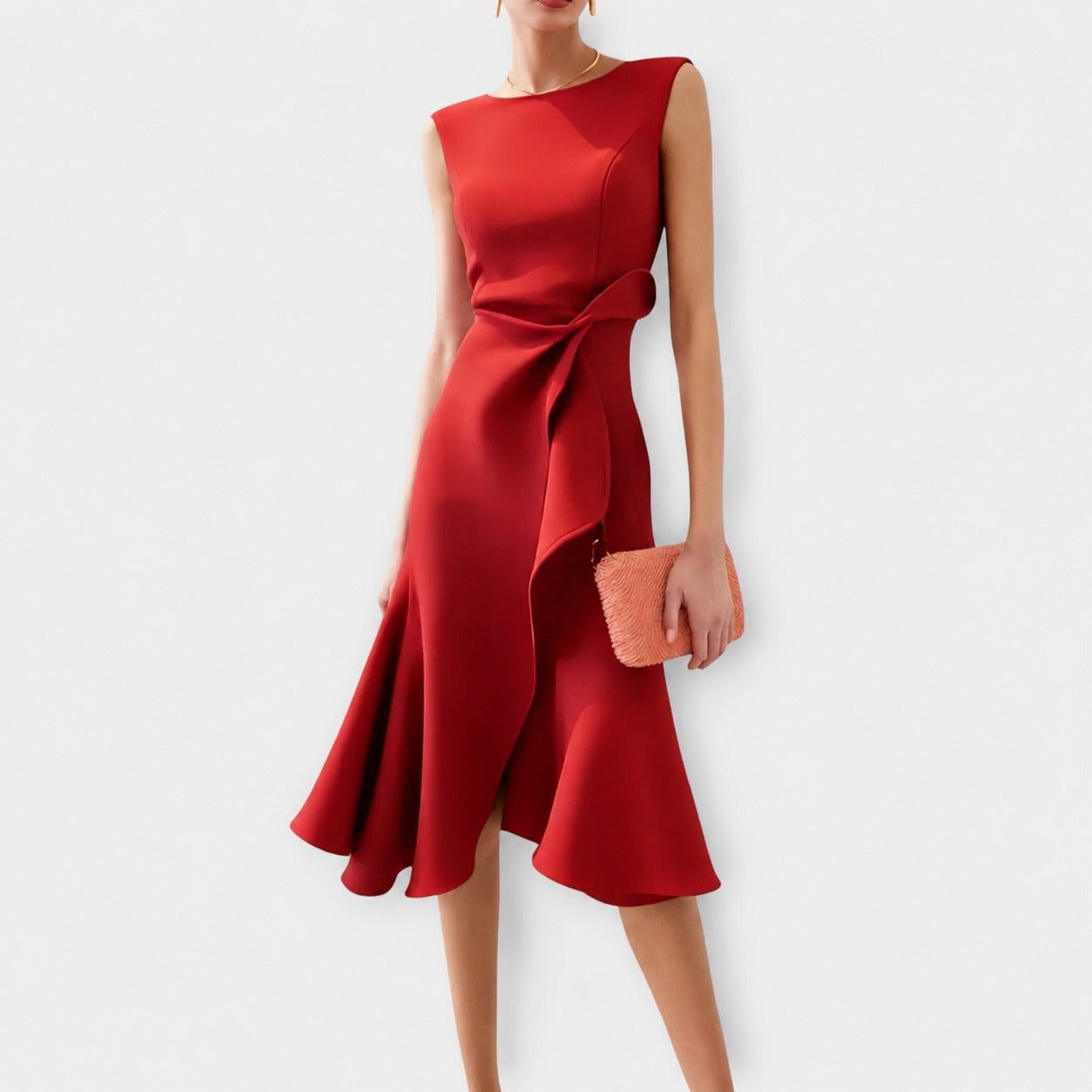 Stella - Stilvolles ärmelloses Midikleid