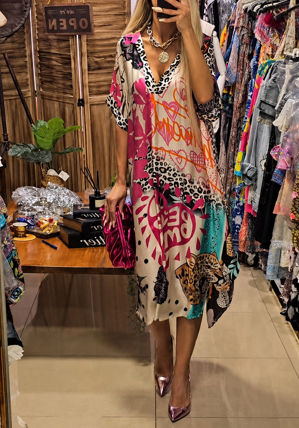 Remy - Stilvolles Kleid mit Motiv