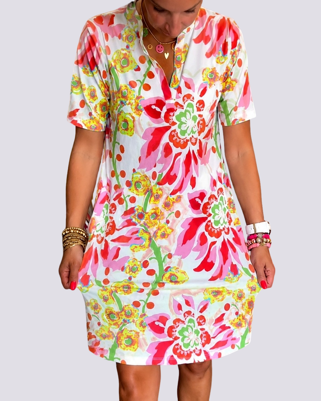 Pauline - Kleid mit floralen Mustern