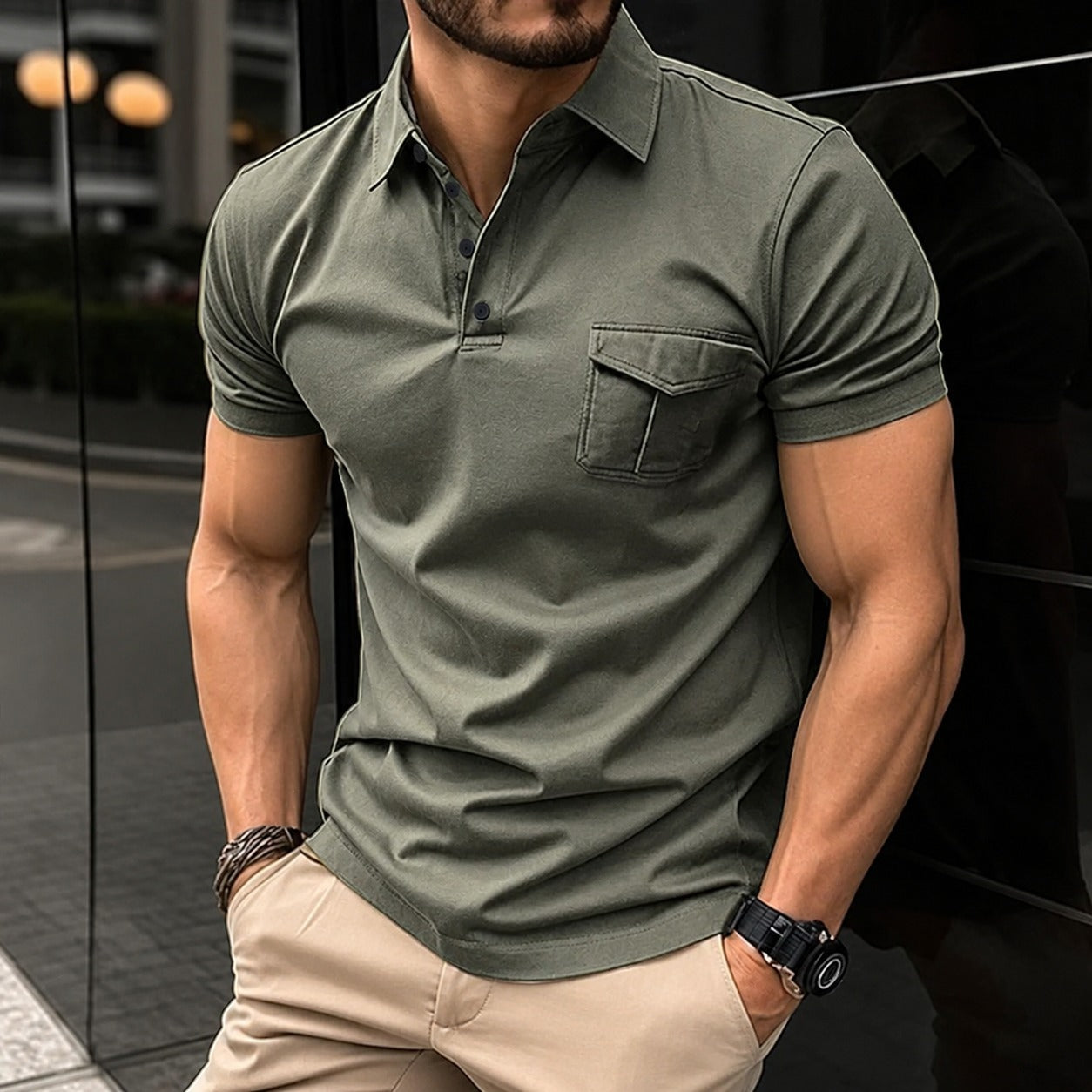Jayden - Stilvolles, eng anliegendes Polohemd
