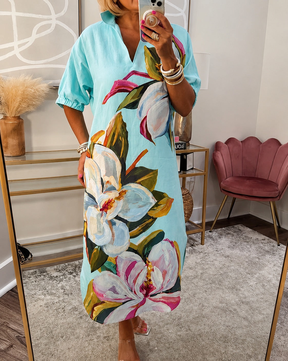 Myla - Locker sitzendes Kleid mit Blumenmuster