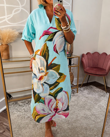 Myla - Locker sitzendes Kleid mit Blumenmuster