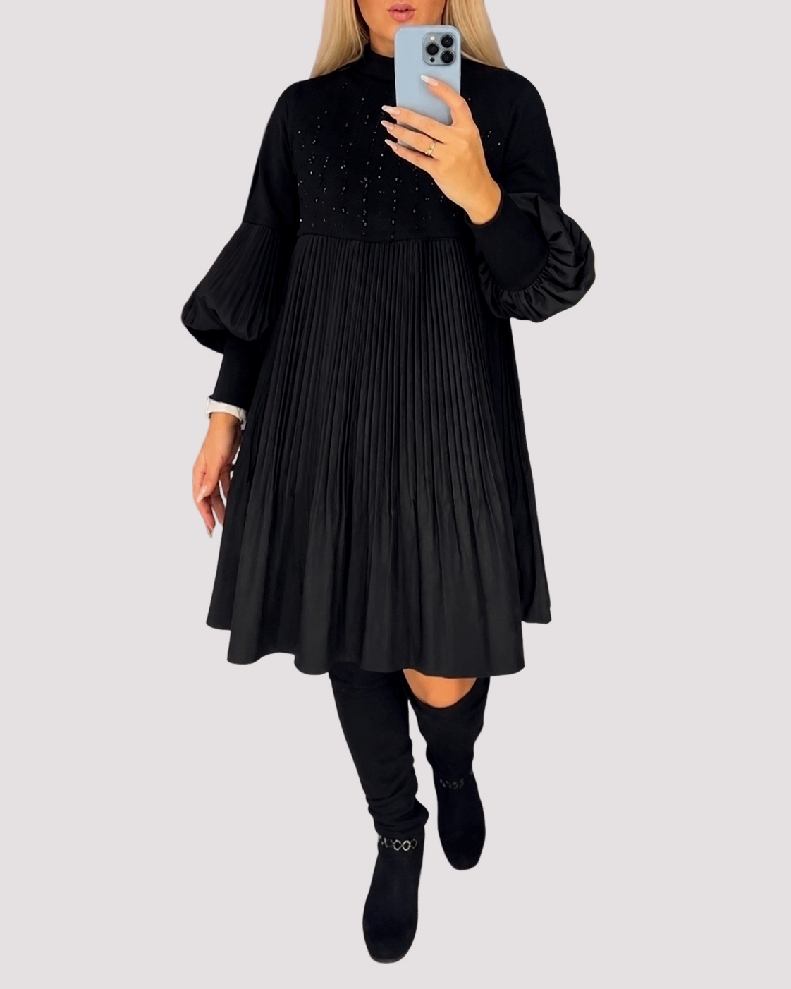 Daisy - Stilvolles Kleid mit weiten Ärmeln