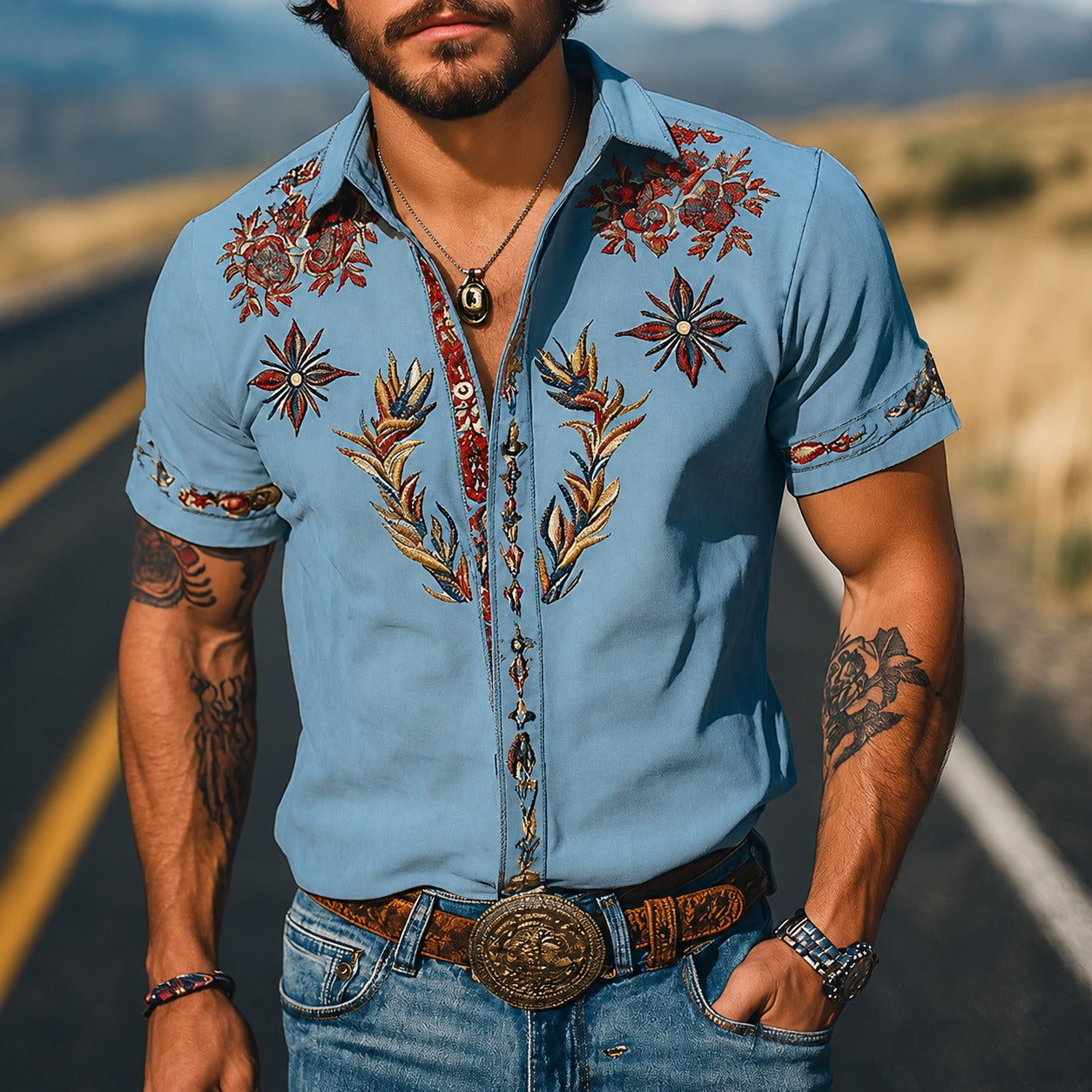 Marvin - Klassisches Shirt mit Details