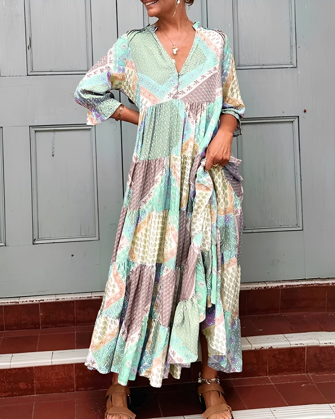 Kirsten - Attraktives Kleid mit langen Ärmeln