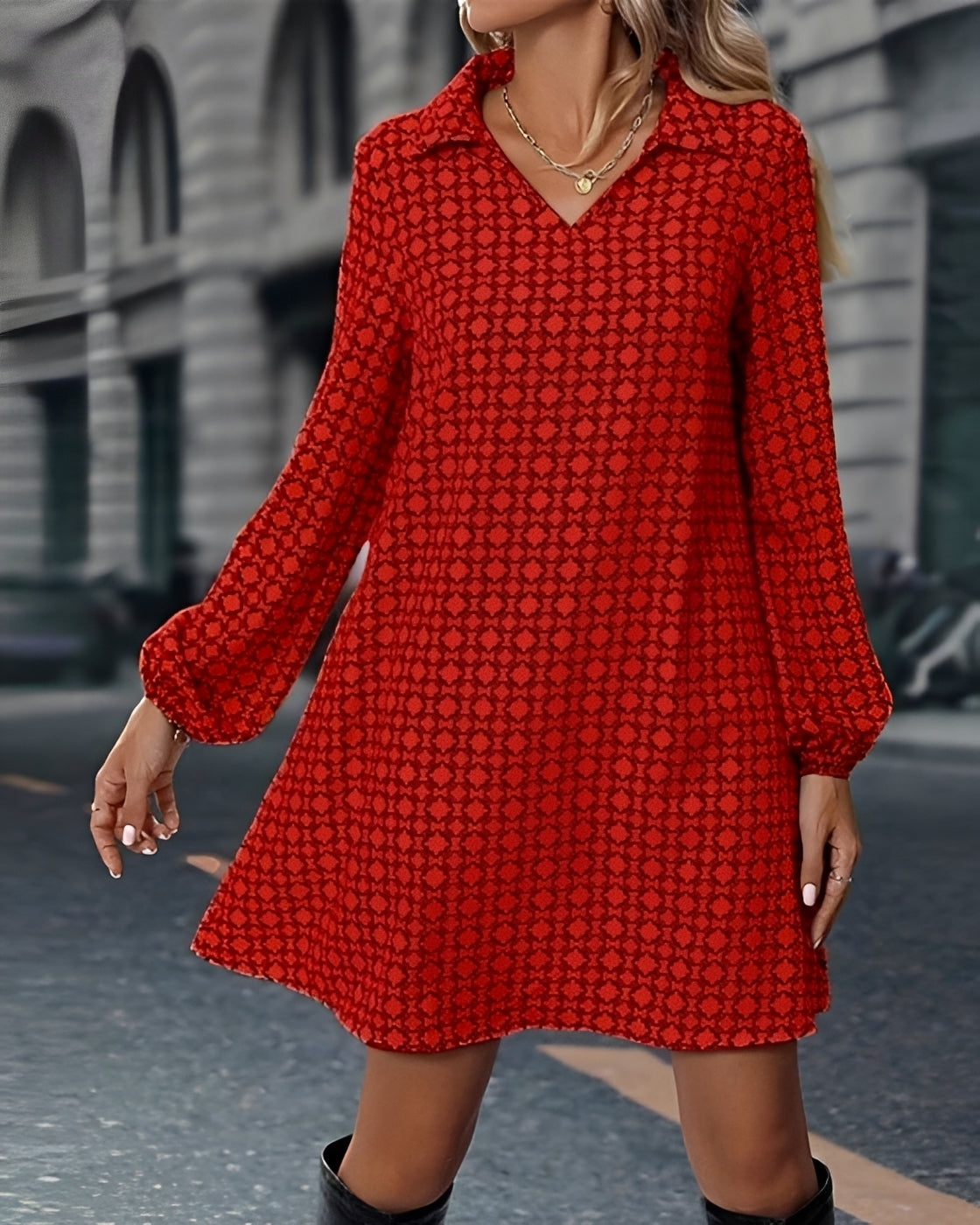 Bertie - Lockeres Langarmkleid