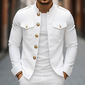 Leighton - Bequeme Jacke mit klassischen Knöpfen