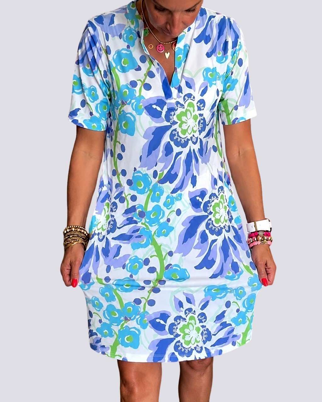 Pauline - Kleid mit floralen Mustern