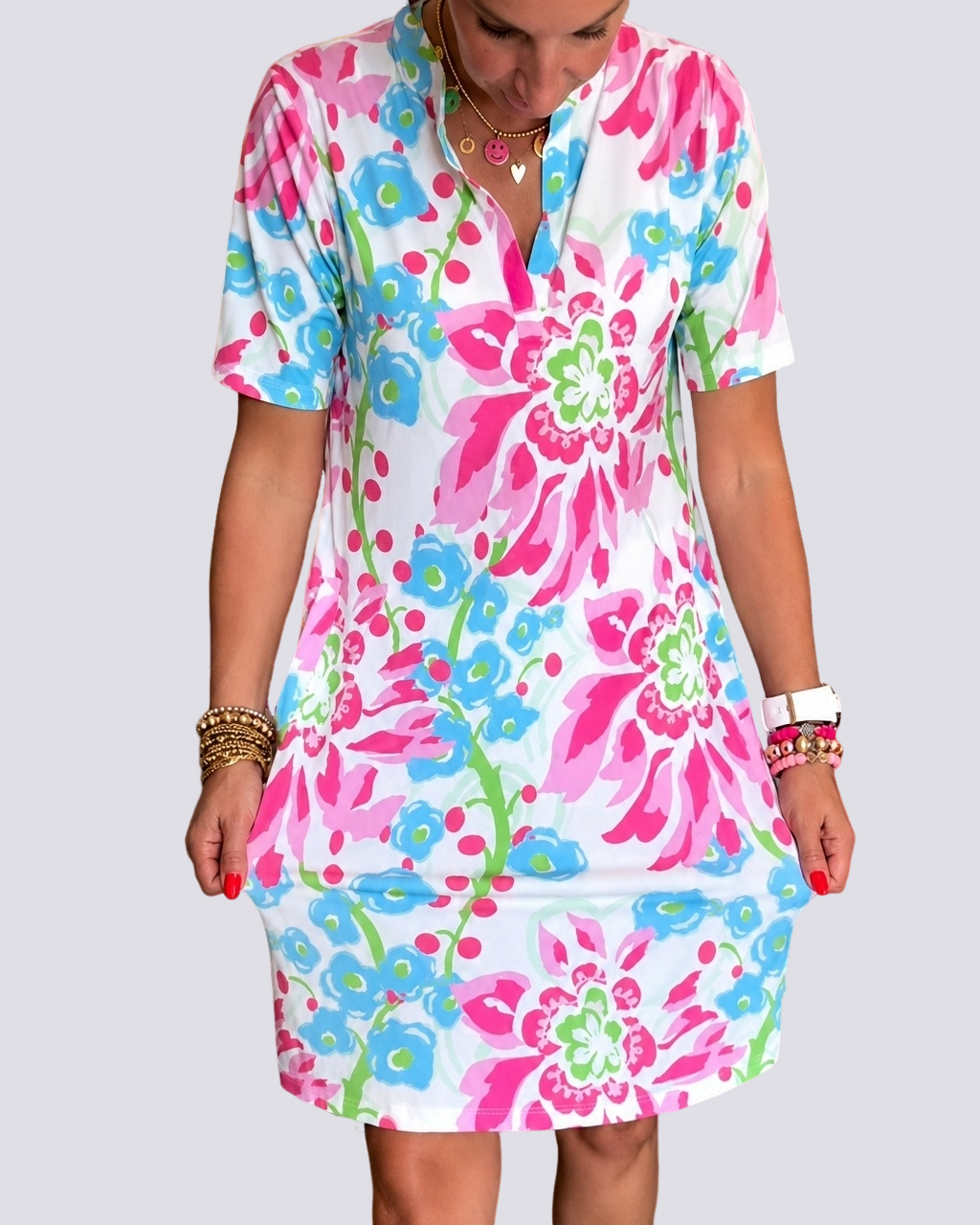 Pauline - Kleid mit floralen Mustern