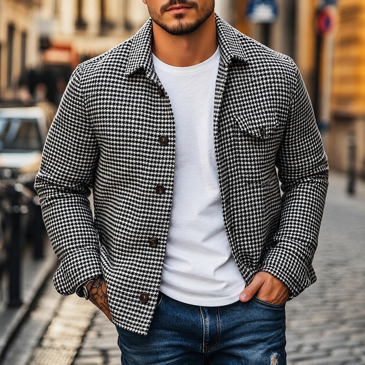Andrew - Retro-Jacke im klassischen Hemdenschnitt