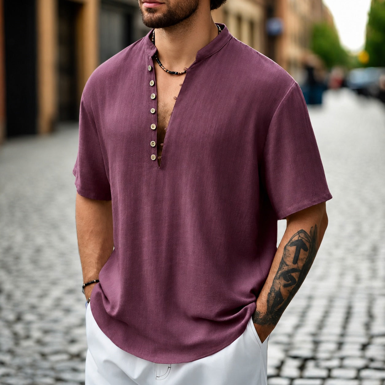 Fabio - Elegantes Kurzarmhemd