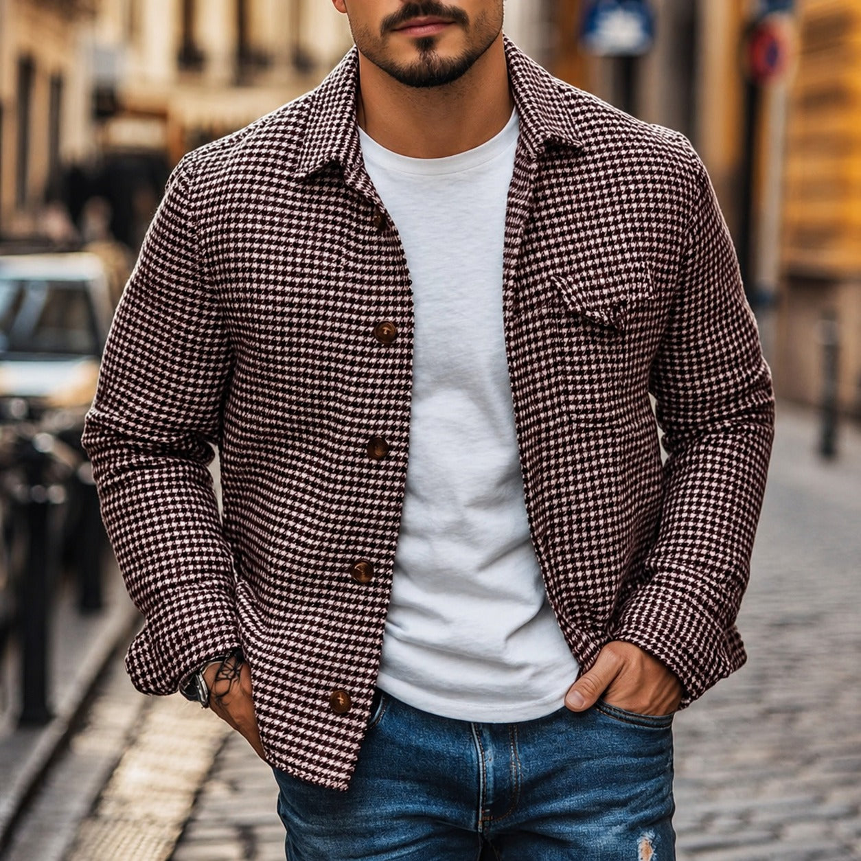 Andrew - Retro-Jacke im klassischen Hemdenschnitt
